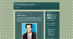 Desktop Screenshot of blog.chakabox.com