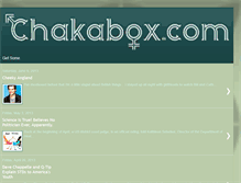 Tablet Screenshot of blog.chakabox.com